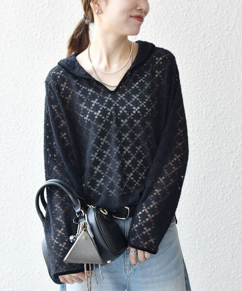 SHIPS / シップス カットソー（半袖以外） | SHIPS any:〈手洗い可能〉起毛 レース パイピング プルオーバー | 詳細16