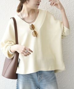 SHIPS / シップス カットソー（半袖以外） | SHIPS any:〈手洗い可能〉サカリバ 深Vネック ルーズ プルオーバー