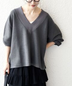 SHIPS / シップス カットソー（半袖以外） | SHIPS any:〈手洗い可能〉サカリバ 深Vネック ルーズ プルオーバー