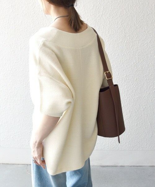 SHIPS / シップス カットソー（半袖以外） | SHIPS any:〈手洗い可能〉サカリバ 深Vネック ルーズ プルオーバー | 詳細7