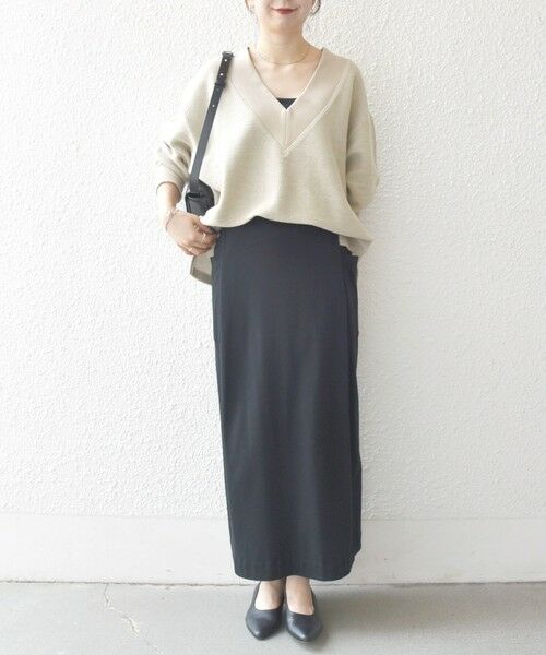 SHIPS / シップス カットソー（半袖以外） | SHIPS any:〈手洗い可能〉サカリバ 深Vネック ルーズ プルオーバー | 詳細14