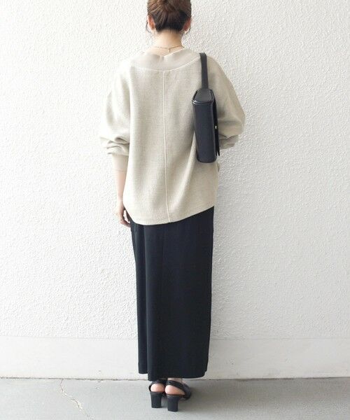 SHIPS / シップス カットソー（半袖以外） | SHIPS any:〈手洗い可能〉サカリバ 深Vネック ルーズ プルオーバー | 詳細15