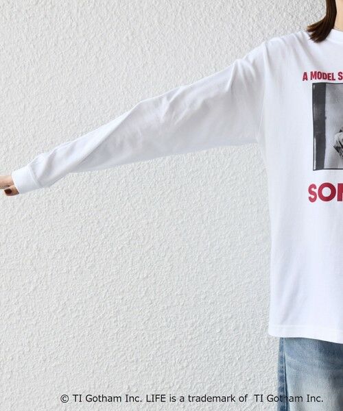 SHIPS / シップス Tシャツ | GOOD ROCK SPEED: LIFE PC フォト ロゴ プリント ロンTEE | 詳細11