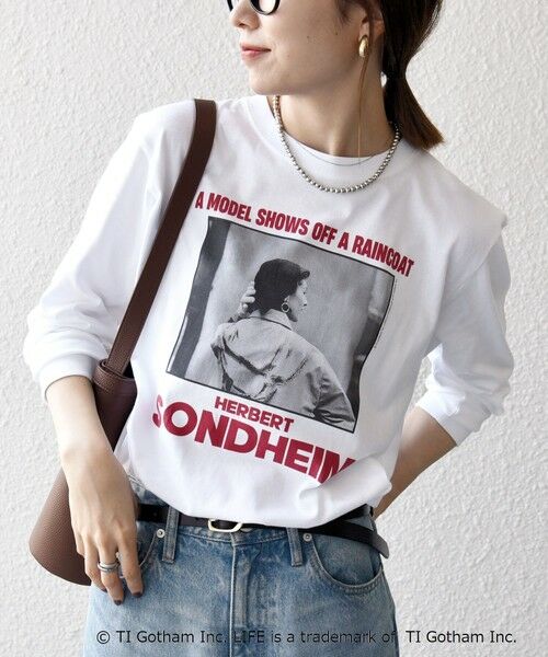 SHIPS / シップス Tシャツ | GOOD ROCK SPEED: LIFE PC フォト ロゴ プリント ロンTEE | 詳細3