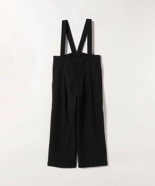 SHIPS for women/シップスウィメン UNIVERSAL OVERALL:〈洗濯機可能〉サスペンダー タック サロペット 25AW ブラック ONE SIZE SHIPS for women/シップスウィメン UNIVERSAL OVERALL:〈洗濯機可能〉サスペンダー タック サロペット 25AW ブラック ONE SIZE