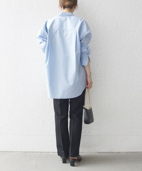 SHIPS / シップス その他パンツ | SHIPS any:〈洗濯機可能〉ダブルクロス セミフレア パンツ［NAVY BLUE］ | 詳細2