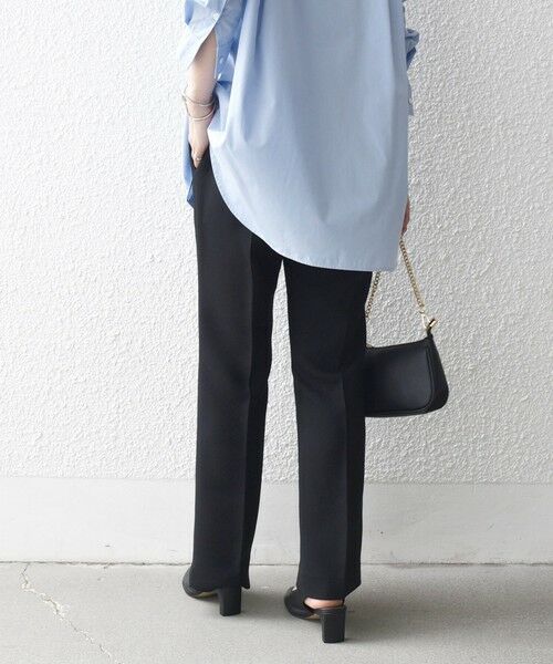 SHIPS / シップス その他パンツ | SHIPS any:〈洗濯機可能〉ダブルクロス セミフレア パンツ［NAVY BLUE］ | 詳細6