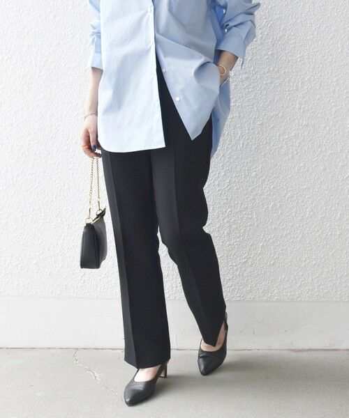 SHIPS / シップス その他パンツ | SHIPS any:〈洗濯機可能〉ダブルクロス セミフレア パンツ［NAVY BLUE］ | 詳細7