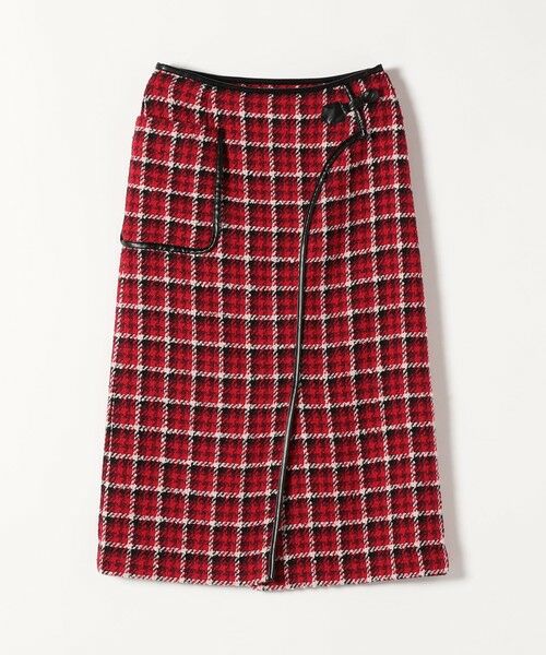 SHIPS / シップス ロング・マキシ丈スカート | SHIPS any: ブロック ツイード タイト スカート | 詳細9