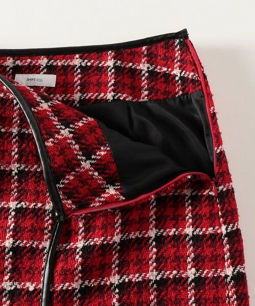 SHIPS / シップス ロング・マキシ丈スカート | SHIPS any: ブロック ツイード タイト スカート | 詳細14