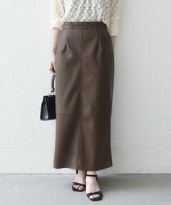 SHIPS / シップス ロング・マキシ丈スカート | SHIPS any: クロス ステッチ Iライン スカート