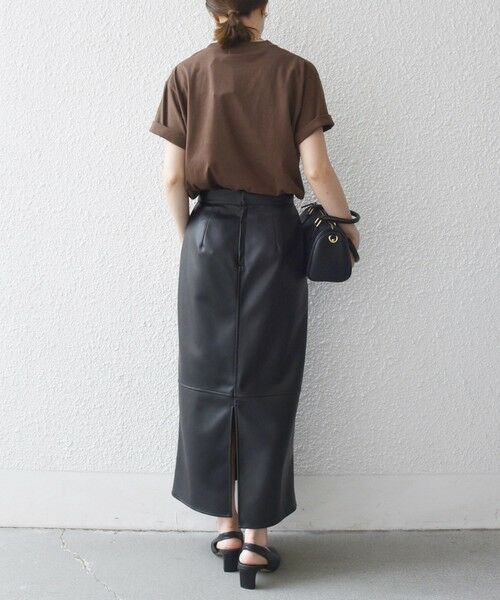 SHIPS / シップス ロング・マキシ丈スカート | SHIPS any: クロス ステッチ Iライン スカート | 詳細2