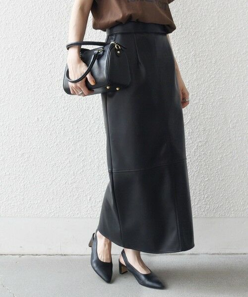 SHIPS / シップス ロング・マキシ丈スカート | SHIPS any: クロス ステッチ Iライン スカート | 詳細4