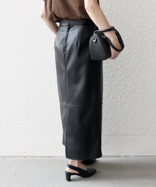 SHIPS / シップス ロング・マキシ丈スカート | SHIPS any: クロス ステッチ Iライン スカート | 詳細5