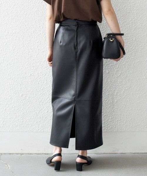 SHIPS / シップス ロング・マキシ丈スカート | SHIPS any: クロス ステッチ Iライン スカート | 詳細6