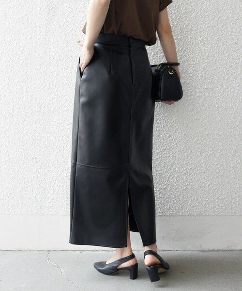 SHIPS / シップス ロング・マキシ丈スカート | SHIPS any: クロス ステッチ Iライン スカート | 詳細7