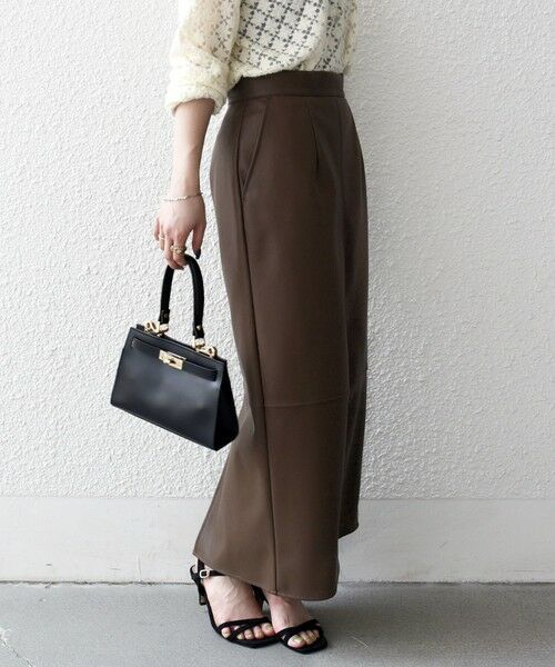 SHIPS / シップス ロング・マキシ丈スカート | SHIPS any: クロス ステッチ Iライン スカート | 詳細17