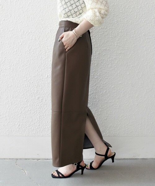 SHIPS / シップス ロング・マキシ丈スカート | SHIPS any: クロス ステッチ Iライン スカート | 詳細21