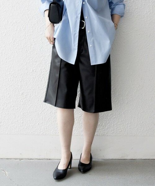 SHIPS / シップス ショート・ハーフ・半端丈パンツ | SHIPS any: センター ピンタックライン ハーフパンツ | 詳細3