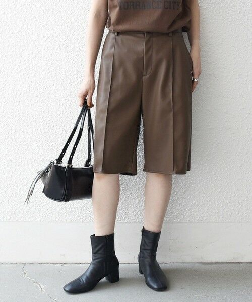 SHIPS / シップス ショート・ハーフ・半端丈パンツ | SHIPS any: センター ピンタックライン ハーフパンツ | 詳細16