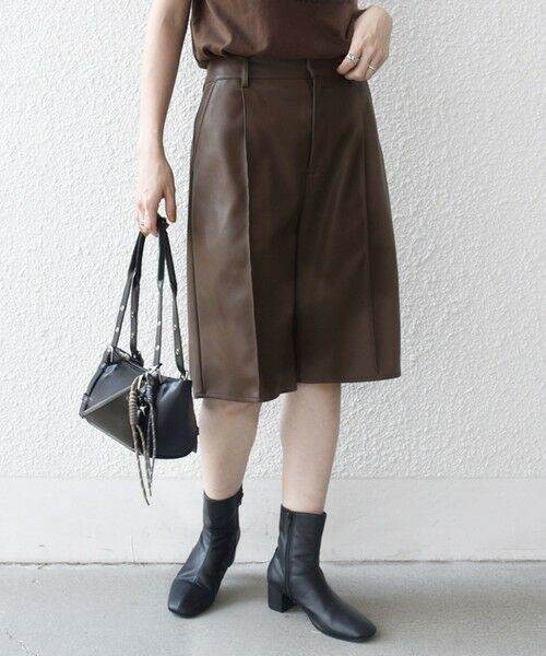 SHIPS / シップス ショート・ハーフ・半端丈パンツ | SHIPS any: センター ピンタックライン ハーフパンツ | 詳細17