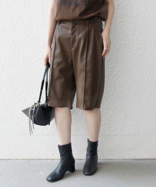 SHIPS / シップス ショート・ハーフ・半端丈パンツ | SHIPS any: センター ピンタックライン ハーフパンツ | 詳細22