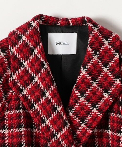 SHIPS / シップス その他アウター | SHIPS any: ブロック ツイード コクーン コート | 詳細9