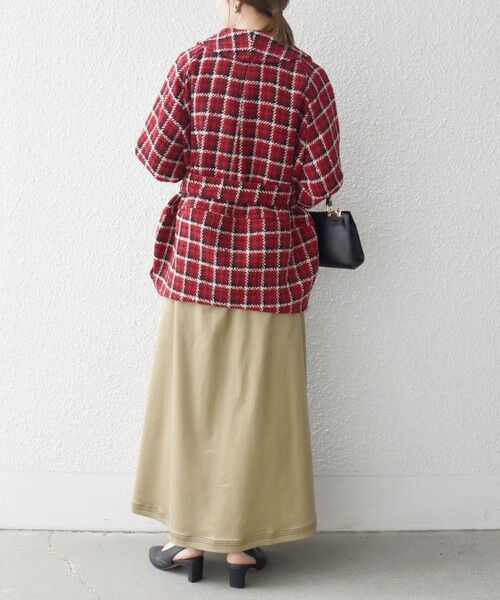 SHIPS / シップス その他アウター | SHIPS any: ブロック ツイード コクーン コート | 詳細2