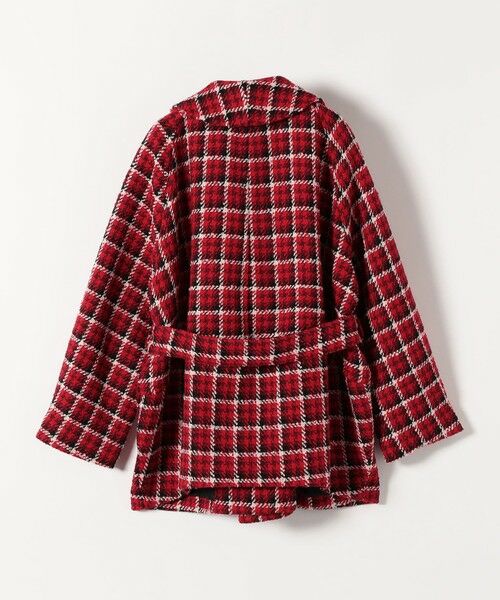 SHIPS / シップス その他アウター | SHIPS any: ブロック ツイード コクーン コート | 詳細13