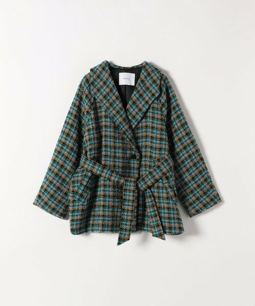 SHIPS / シップス その他アウター | SHIPS any: ブロック ツイード コクーン コート | 詳細25