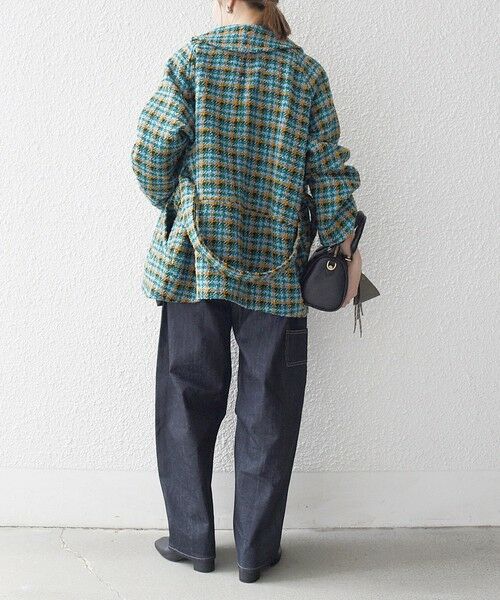 SHIPS / シップス その他アウター | SHIPS any: ブロック ツイード コクーン コート | 詳細19