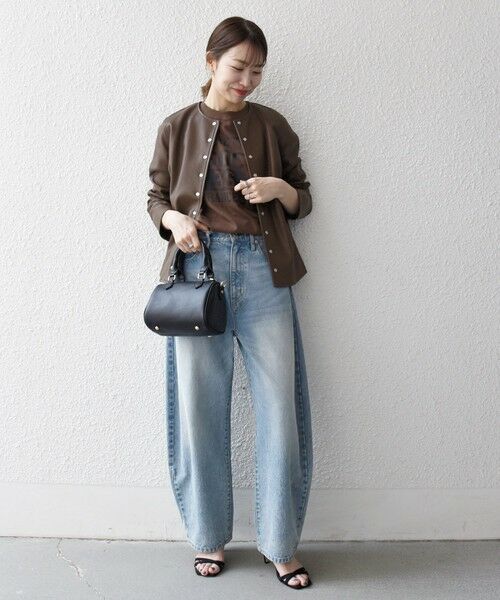 SHIPS / シップス ノーカラージャケット | SHIPS any: コンパクト ドット スナップ カーディガン ジャケット | 詳細16