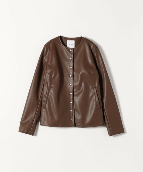 SHIPS / シップス ノーカラージャケット | SHIPS any: コンパクト ドット スナップ カーディガン ジャケット | 詳細25