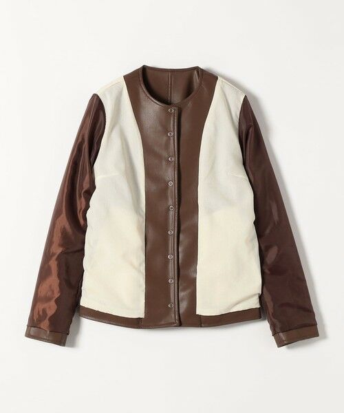 SHIPS / シップス ノーカラージャケット | SHIPS any: コンパクト ドット スナップ カーディガン ジャケット | 詳細30