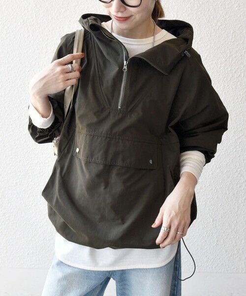 SHIPS / シップス ブルゾン | SHIPS any: ハーフジップ ビッグ アノラック パーカー | 詳細8