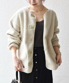 SHIPS / シップス ブルゾン | 《追加予約》SHIPS any:〈洗濯機可能〉ボア フリース 2WAY フーディー ブルゾン