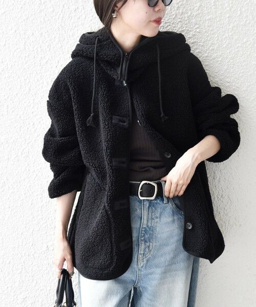 SHIPS / シップス ブルゾン | 《追加予約》SHIPS any:〈洗濯機可能〉ボア フリース 2WAY フーディー ブルゾン | 詳細7