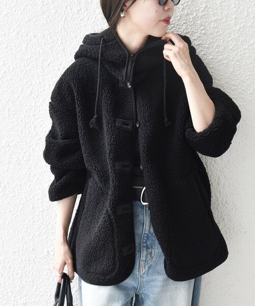 SHIPS / シップス ブルゾン | 《追加予約》SHIPS any:〈洗濯機可能〉ボア フリース 2WAY フーディー ブルゾン | 詳細8