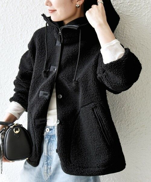 SHIPS / シップス ブルゾン | 《追加予約》SHIPS any:〈洗濯機可能〉ボア フリース 2WAY フーディー ブルゾン | 詳細9