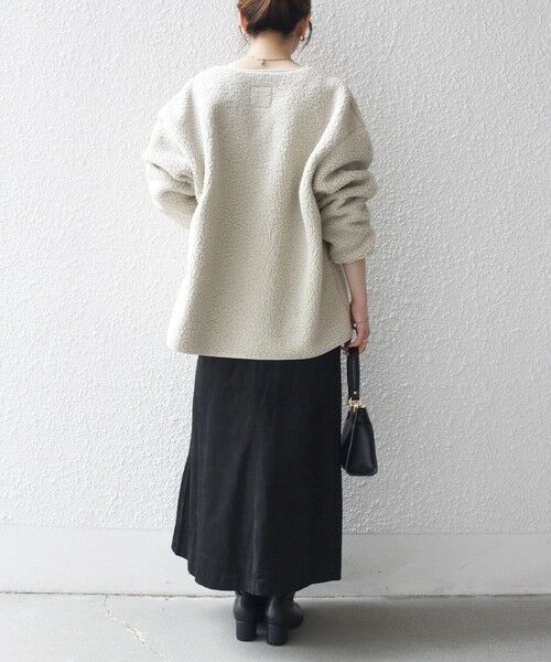 SHIPS / シップス ブルゾン | 《追加予約》SHIPS any:〈洗濯機可能〉ボア フリース 2WAY フーディー ブルゾン | 詳細14