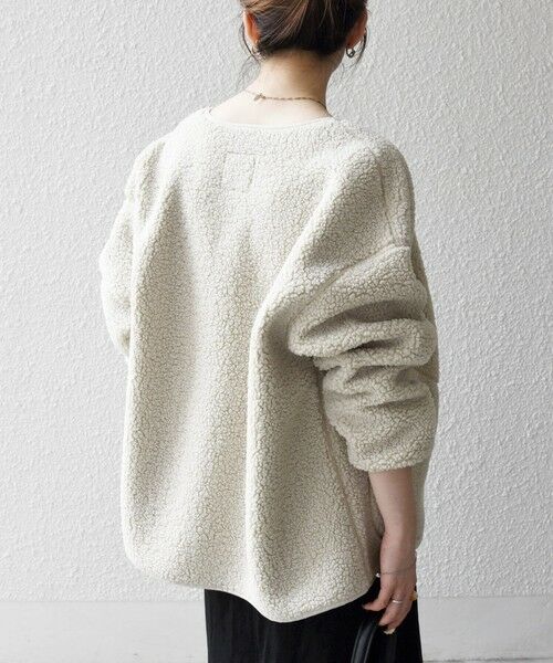 SHIPS / シップス ブルゾン | 《追加予約》SHIPS any:〈洗濯機可能〉ボア フリース 2WAY フーディー ブルゾン | 詳細18