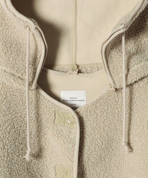 SHIPS / シップス ブルゾン | 《追加予約》SHIPS any:〈洗濯機可能〉ボア フリース 2WAY フーディー ブルゾン | 詳細23