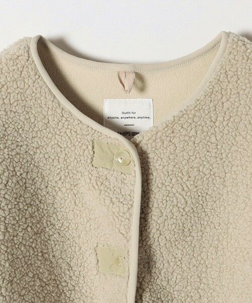 SHIPS / シップス ブルゾン | 《追加予約》SHIPS any:〈洗濯機可能〉ボア フリース 2WAY フーディー ブルゾン | 詳細29