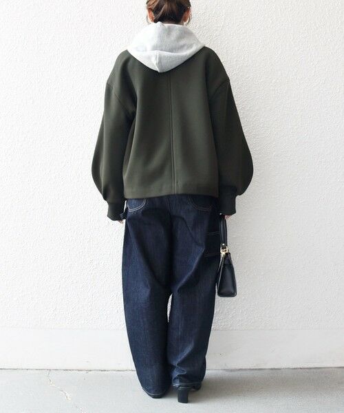 SHIPS / シップス ブルゾン | SHIPS any:〈洗濯機可能〉ダンボール ノーカラー コンパクト ブルゾン | 詳細16