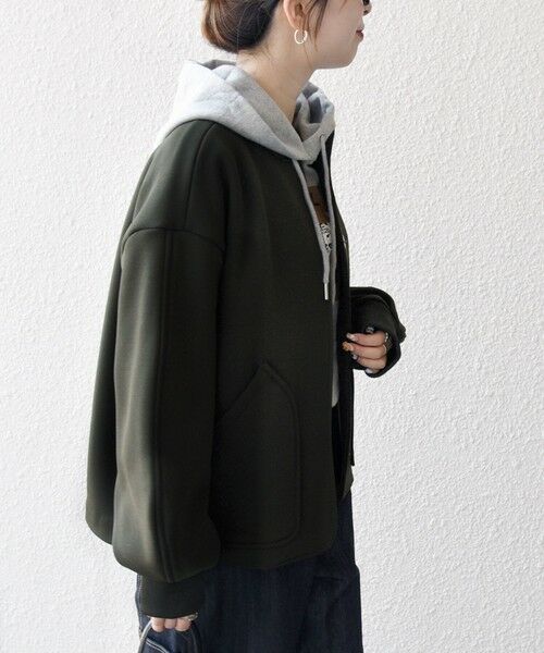 SHIPS / シップス ブルゾン | SHIPS any:〈洗濯機可能〉ダンボール ノーカラー コンパクト ブルゾン | 詳細20