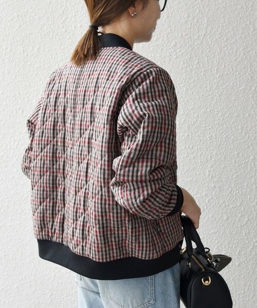 SHIPS / シップス ブルゾン | SHIPS any: キルティング チェック バーシティ ブルゾン | 詳細6