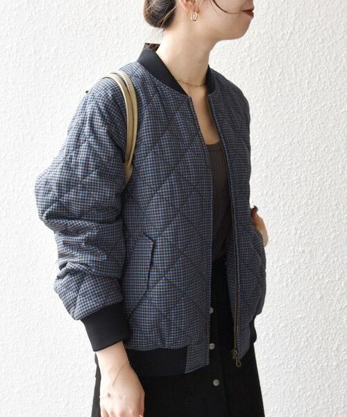 SHIPS / シップス ブルゾン | SHIPS any: キルティング チェック バーシティ ブルゾン | 詳細20