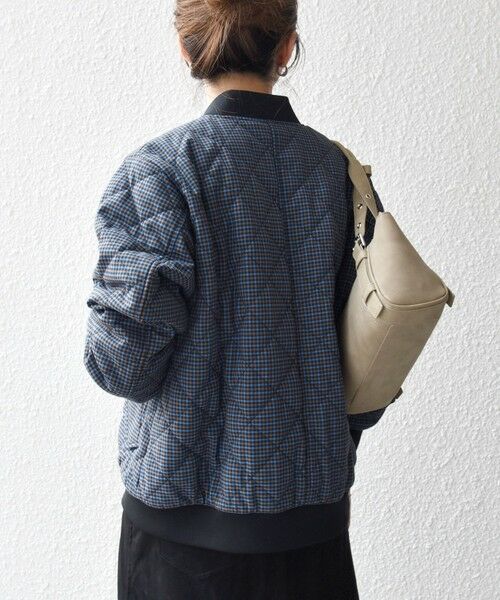 SHIPS / シップス ブルゾン | SHIPS any: キルティング チェック バーシティ ブルゾン | 詳細21