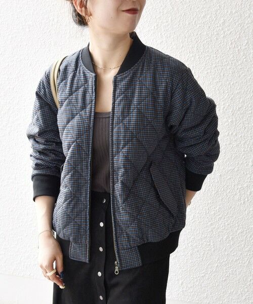 SHIPS / シップス ブルゾン | SHIPS any: キルティング チェック バーシティ ブルゾン | 詳細22