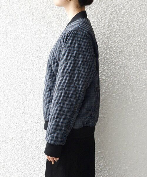 SHIPS / シップス ブルゾン | SHIPS any: キルティング チェック バーシティ ブルゾン | 詳細28